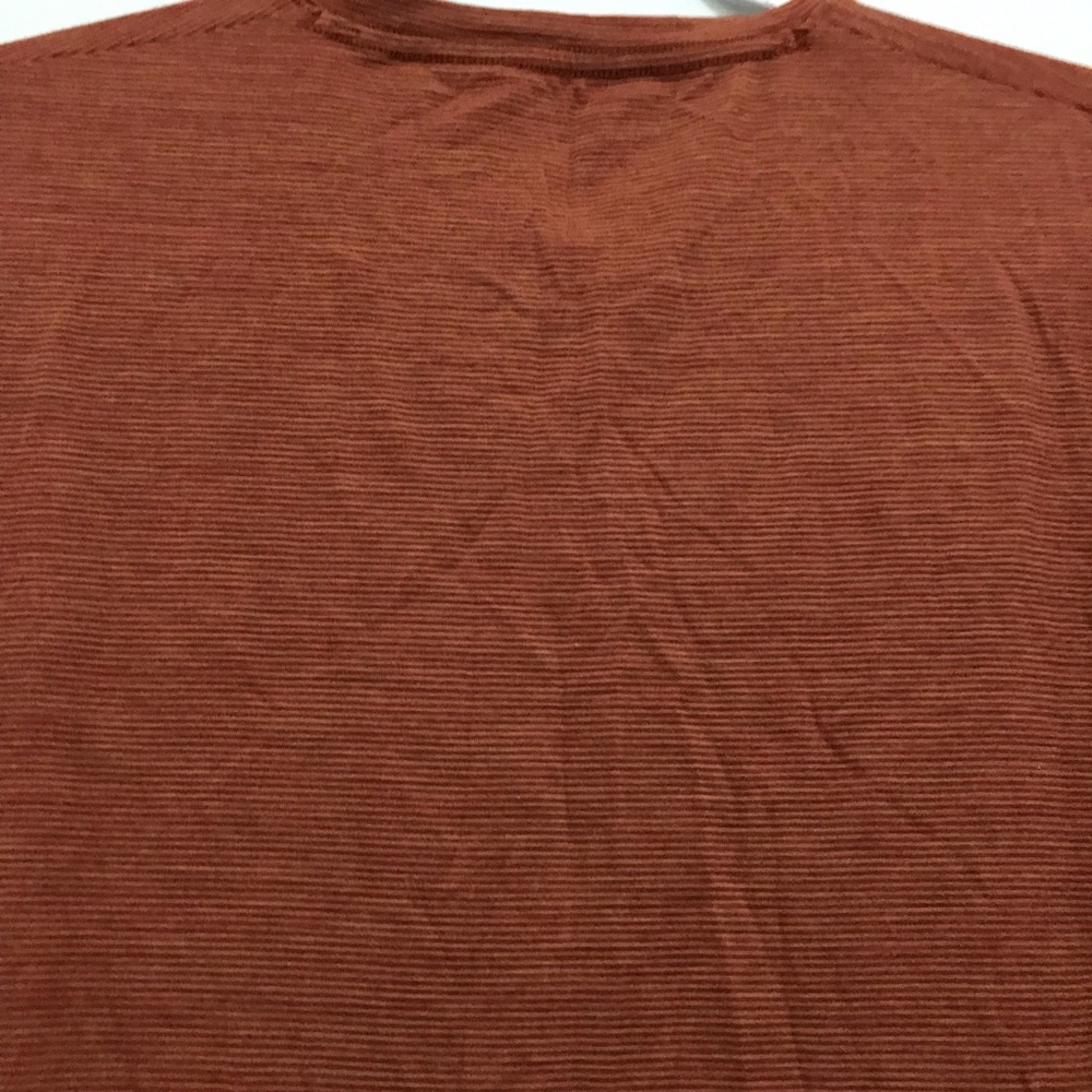WoolX Men's Crew Neck T-Shirt in Rust Brown Size L - Picture 4 of 5